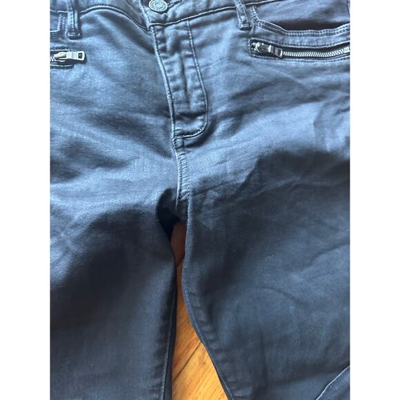 AX Armani Exchange Women’s Black Super Skinny Stretch Biker Jeans – Size 29 - Picture 7 of 8